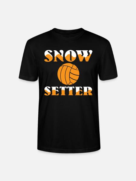 Snow Setter Snow Volleyball - Stanley/Stella CRAFTER Unisex Organic T-Shirt - black