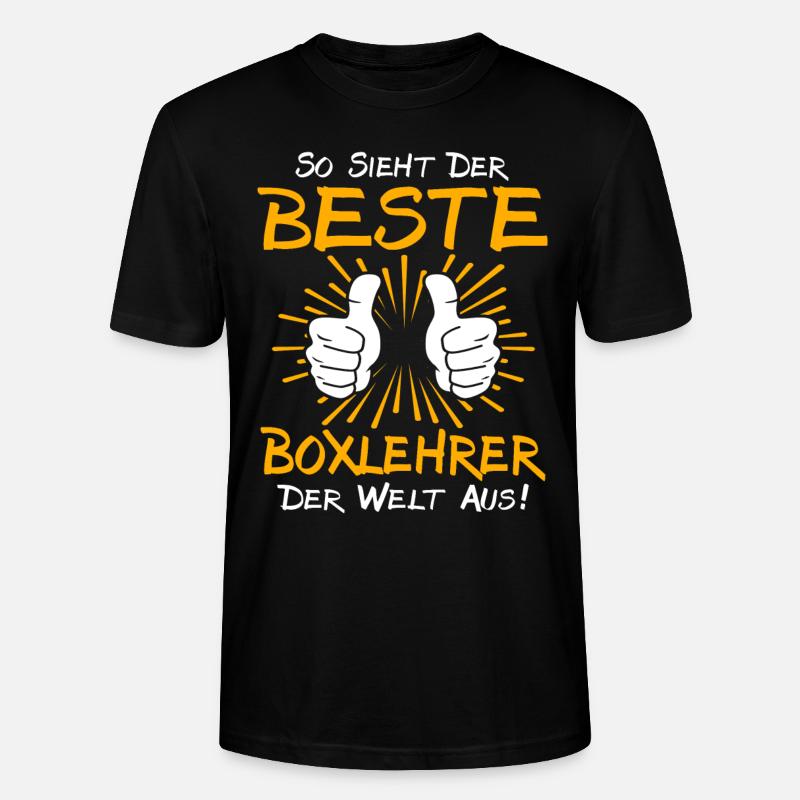 Boxlehrer Geschenkidee - Stanley/Stella Unisex Bio-T-Shirt CRAFTER - Schwarz