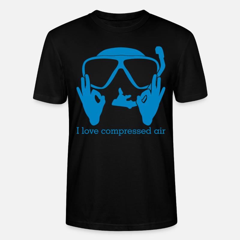 Tauchen Gerätetauchen Taucher - Stanley/Stella Unisex Bio-T-Shirt CRAFTER - Schwarz