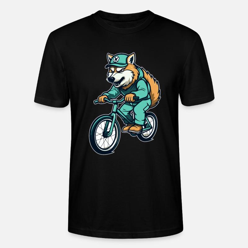 Vélo Wolf - T-shirt bio CRAFTER Stanley Stella Unisexe - noir