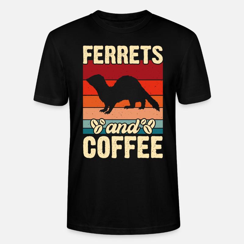 Frettchen - Stanley/Stella Unisex Bio-T-Shirt CRAFTER - Schwarz
