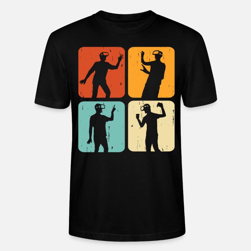 VR Virtuel Reality - Stanley/Stella Unisex Bio-T-Shirt CRAFTER - Schwarz