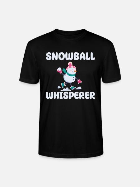 Schneeball Flüsterer - Stanley/Stella Unisex Bio-T-Shirt CRAFTER - Schwarz