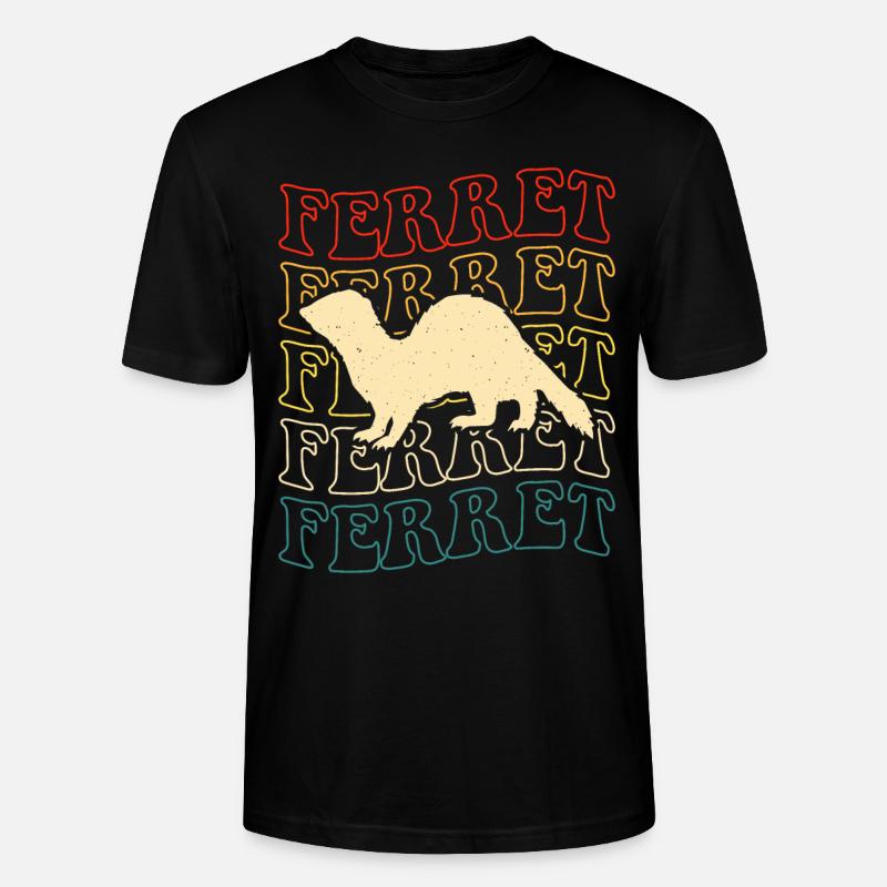 Frettchen - Stanley/Stella Unisex Bio-T-Shirt CRAFTER - Schwarz