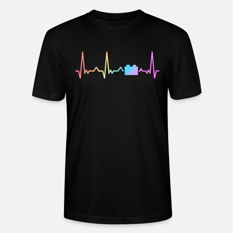 Brick Builder Master Builder Klemmbaustein - Stanley/Stella Unisex Bio-T-Shirt CRAFTER - Schwarz