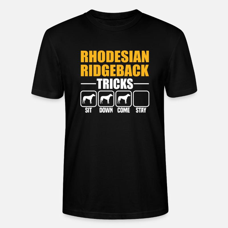 Rhodesian Ridgeback Tricks - Stanley/Stella Unisex Bio-T-Shirt CRAFTER - Schwarz