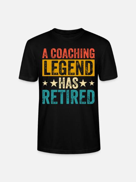A Coaching Legend Has Retired - Stanley/Stella Unisex Bio-T-Shirt CRAFTER - Schwarz
