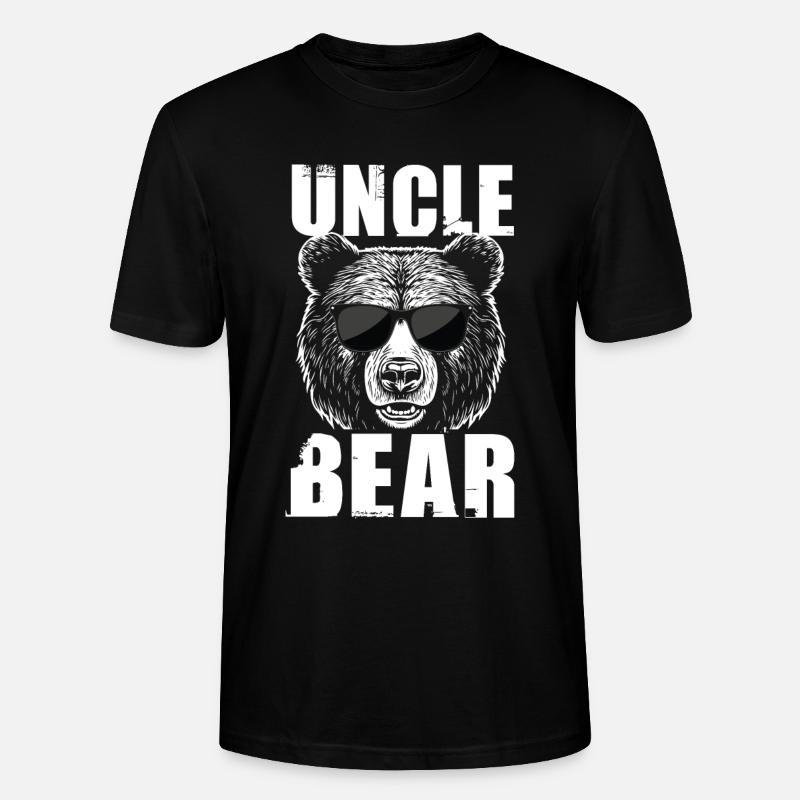 Uncle Bear - Stanley/Stella Unisex Bio-T-Shirt CRAFTER - Schwarz