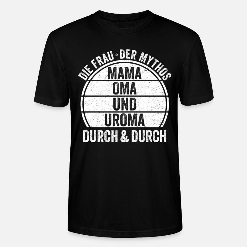 Mutter Mama Oma - Stanley/Stella Unisex Bio-T-Shirt CRAFTER - Schwarz