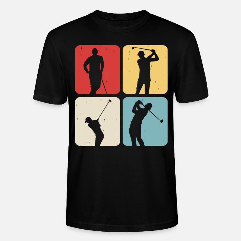 Golf Golfer - Stanley/Stella Unisex Bio-T-Shirt CRAFTER - Schwarz