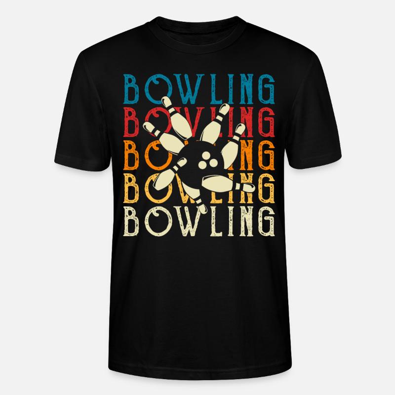 Bowling - Stanley/Stella Unisex Bio-T-Shirt CRAFTER - Schwarz