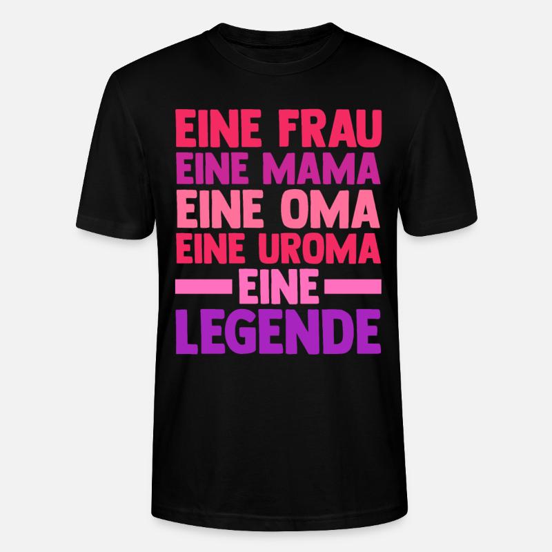 Mutter Mama Oma Uroma - Stanley/Stella Unisex Bio-T-Shirt CRAFTER - Schwarz