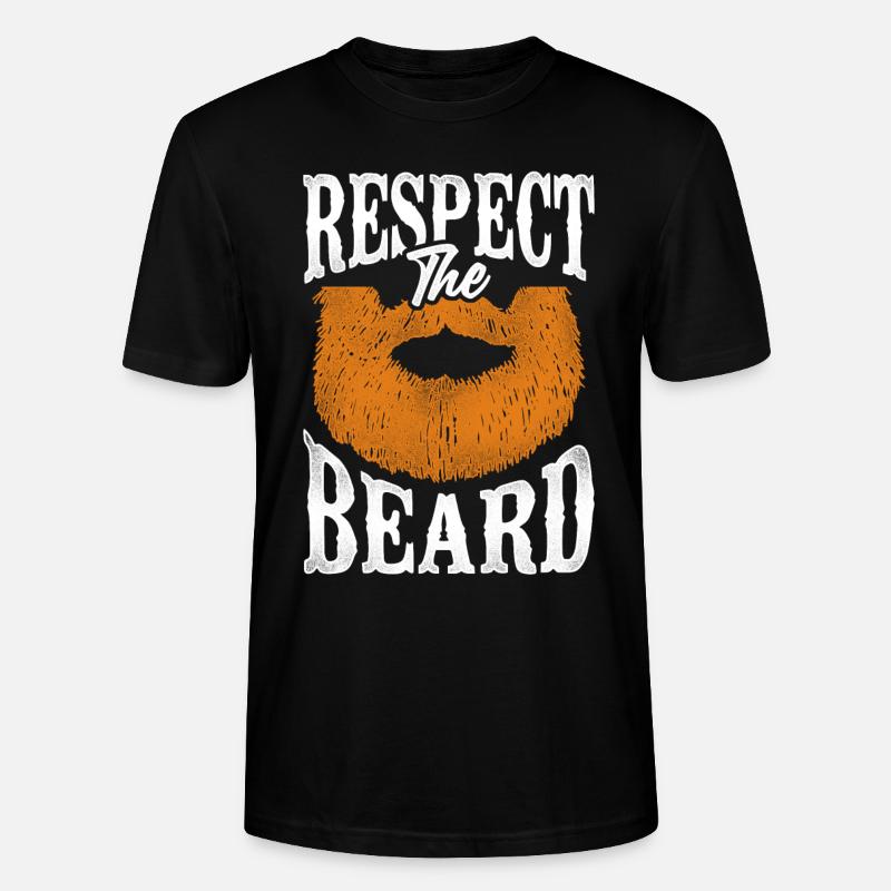 Beard Lover Bearded Man Ginger - Stanley/Stella Unisex Bio-T-Shirt CRAFTER - Schwarz