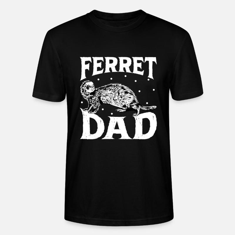 Frettchenbesitzer - Frettchen Papa - Stanley/Stella Unisex Bio-T-Shirt CRAFTER - Schwarz