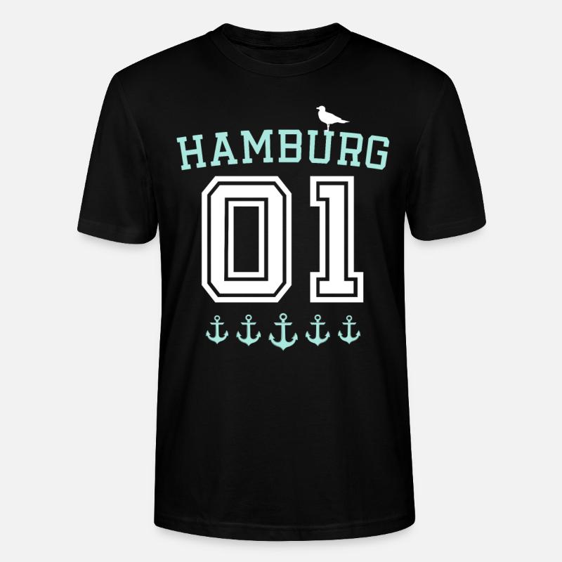 Spruch de Hambourg - T-shirt bio CRAFTER Stanley Stella Unisexe - noir