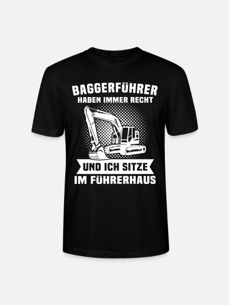 Baggerführer Baggerfahrer - Stanley/Stella Unisex Bio-T-Shirt CRAFTER - Schwarz