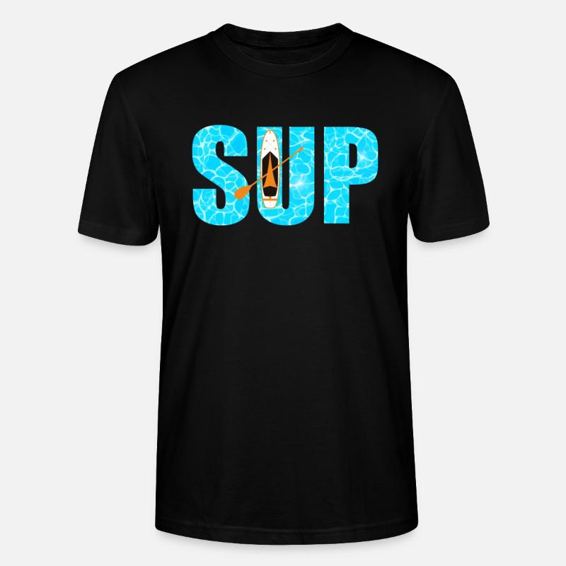 SUP Paddleboarding - Stanley/Stella Unisex Bio-T-Shirt CRAFTER - Schwarz