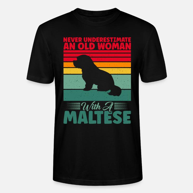 Cadeaux de propriétaire maltais - T-shirt bio CRAFTER Stanley Stella Unisexe - noir