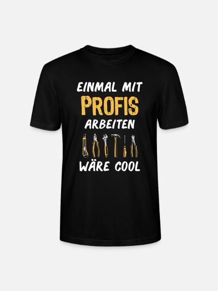 Profis Handwerker Arbeitskollegen - Stanley/Stella Unisex Bio-T-Shirt CRAFTER - Schwarz