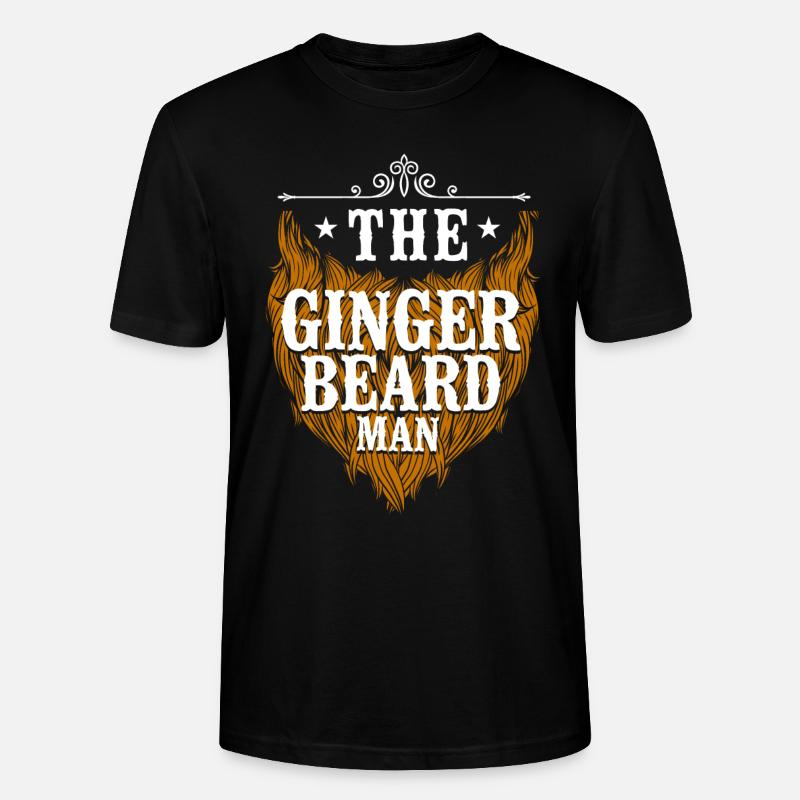 Beard Lover Bearded Man Ginger - Stanley/Stella Unisex Bio-T-Shirt CRAFTER - Schwarz