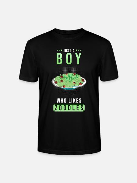 Zoodles Zucchini Pasta Spruch - Stanley/Stella Unisex Bio-T-Shirt CRAFTER - Schwarz