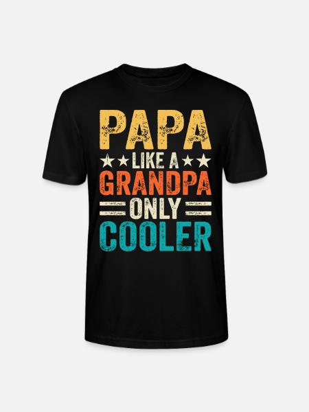 Papa opa - Stanley/Stella Unisex Bio-T-Shirt CRAFTER - Schwarz