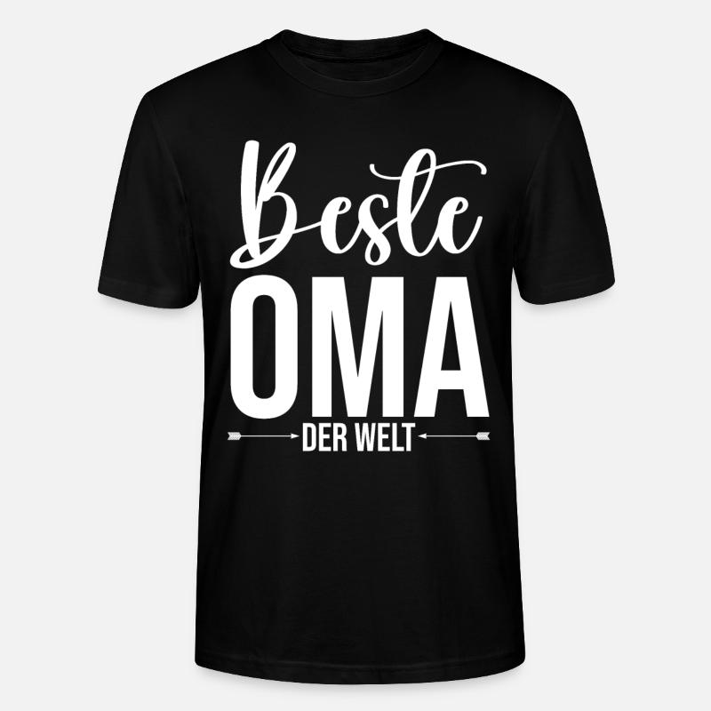 Großmutter Beste Oma - Stanley/Stella Unisex Bio-T-Shirt CRAFTER - Schwarz