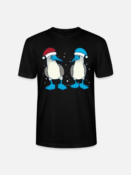 Blue-footed booby Christmas - Stanley/Stella CRAFTER Unisex Organic T-Shirt - black