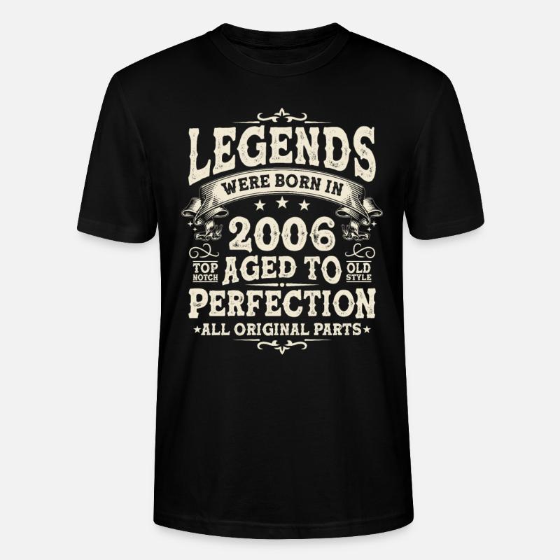 Légendes de 2006 - T-shirt bio CRAFTER Stanley Stella Unisexe - noir