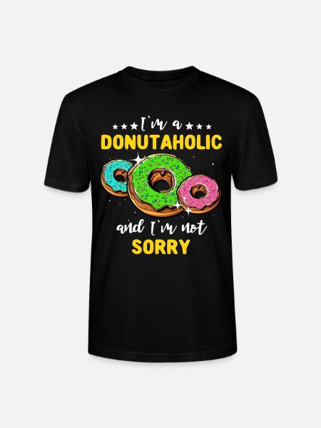 Doughnut Love Donuts - Stanley/Stella CRAFTER Unisex Organic T-Shirt - black