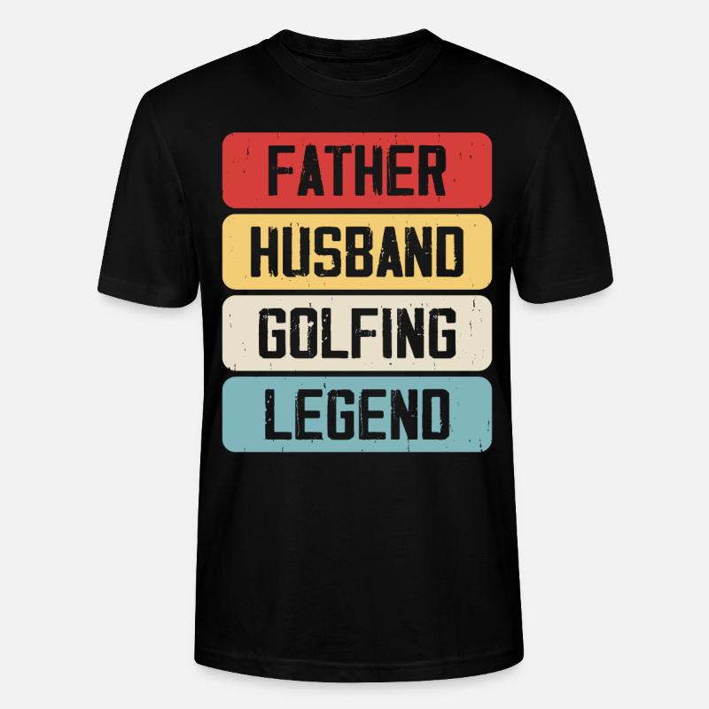 Golf Golfer - Stanley/Stella Unisex Bio-T-Shirt CRAFTER - Schwarz