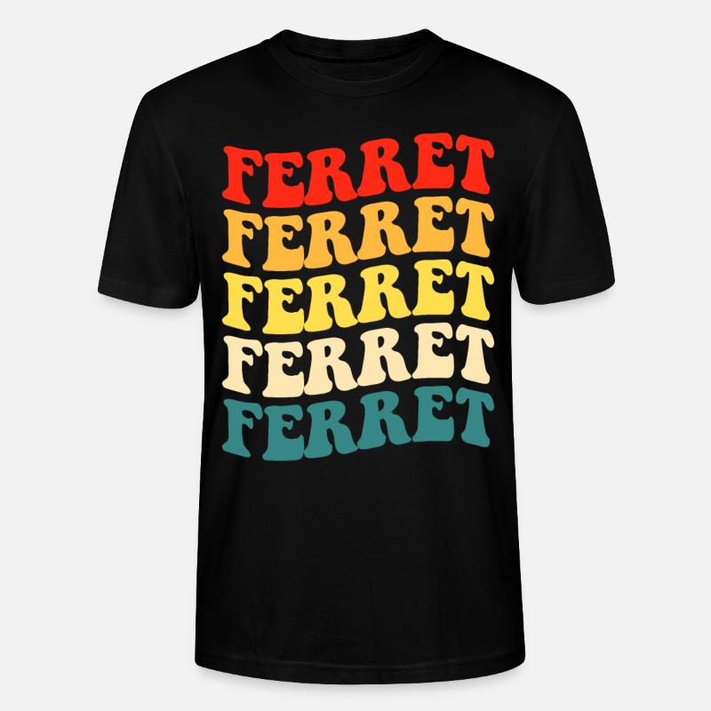 Frettchen - Stanley/Stella Unisex Bio-T-Shirt CRAFTER - Schwarz