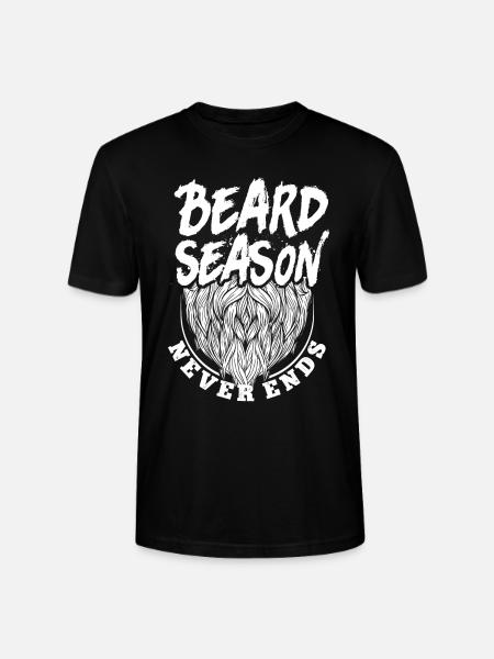 Beard Lover Bearded Man Beard - Stanley/Stella CRAFTER Unisex Organic T-Shirt - black