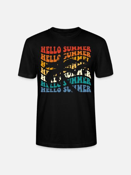 Hello Summer - Stanley/Stella CRAFTER Unisex Organic T-Shirt - black