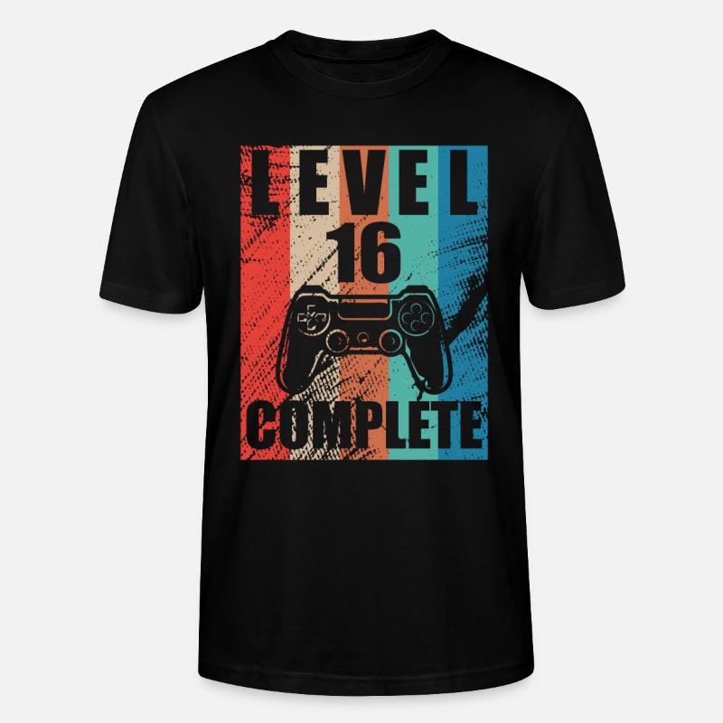 Niveau 16 complete - T-shirt bio CRAFTER Stanley Stella Unisexe - noir