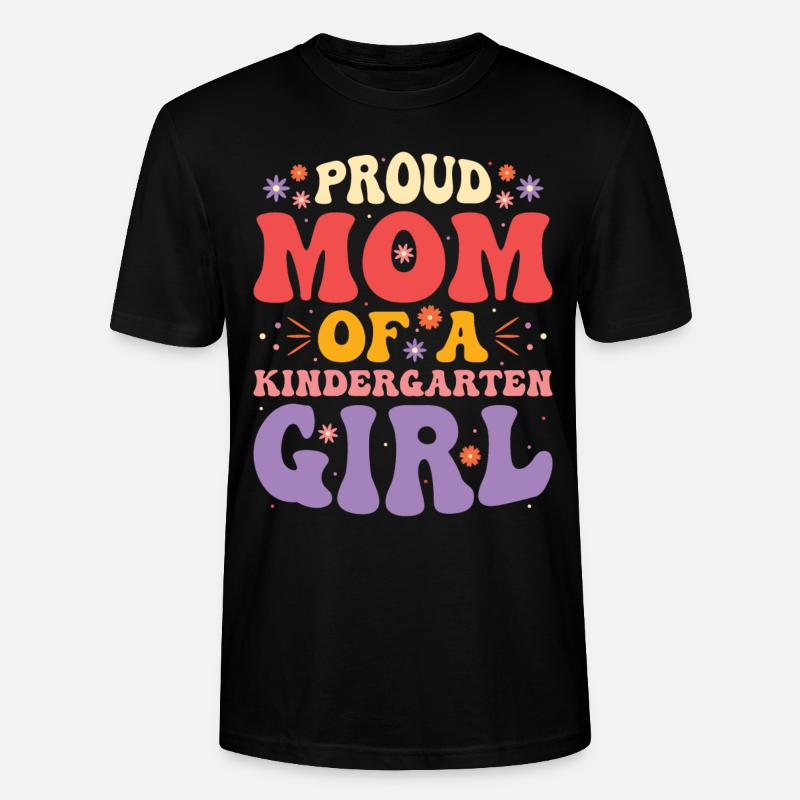 Stolze Mutter Eines Kindergartenmädchens - Stanley/Stella Unisex Bio-T-Shirt CRAFTER - Schwarz