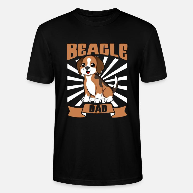 Beagle Dad - Beagle - Stanley/Stella Unisex Bio-T-Shirt CRAFTER - Schwarz