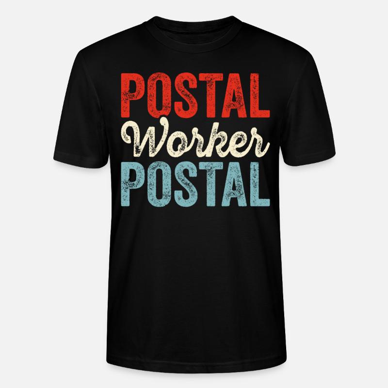Briefträger Postbote - Stanley/Stella Unisex Bio-T-Shirt CRAFTER - Schwarz