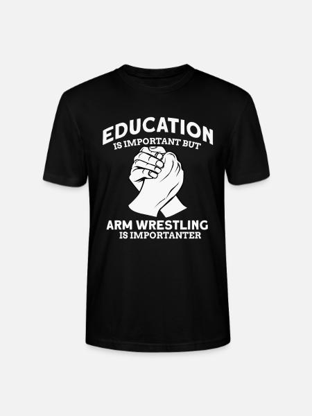 Arm wrestling - Stanley/Stella CRAFTER Unisex Organic T-Shirt - black