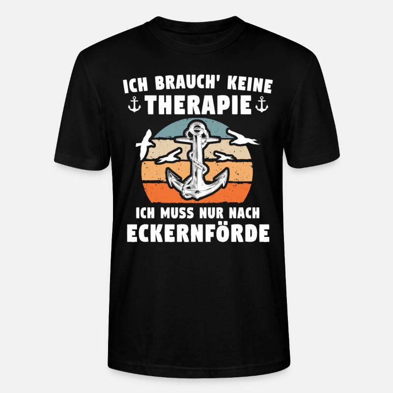 Eckernförde Sprüche - Stanley/Stella Unisex Bio-T-Shirt CRAFTER - Schwarz
