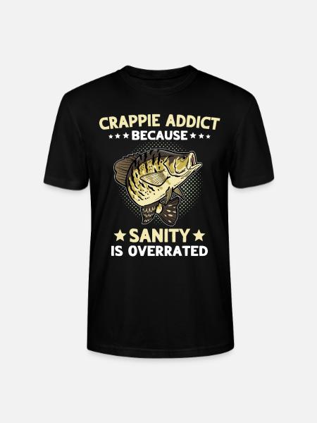 Crappie Fishing Sunfish - Stanley/Stella CRAFTER Unisex Organic T-Shirt - black