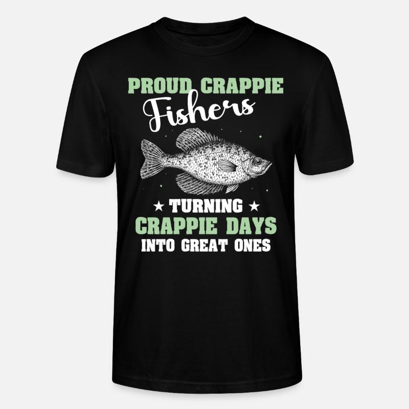 Crappie Sonnenbarsch Angler - Stanley/Stella Unisex Bio-T-Shirt CRAFTER - Schwarz