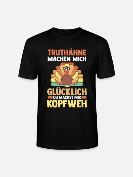 Truthuhn Truthahn - Stanley/Stella Unisex Bio-T-Shirt CRAFTER - Schwarz