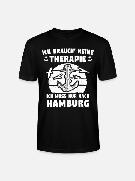 Hamburg - Stanley/Stella Unisex Bio-T-Shirt CRAFTER - Schwarz