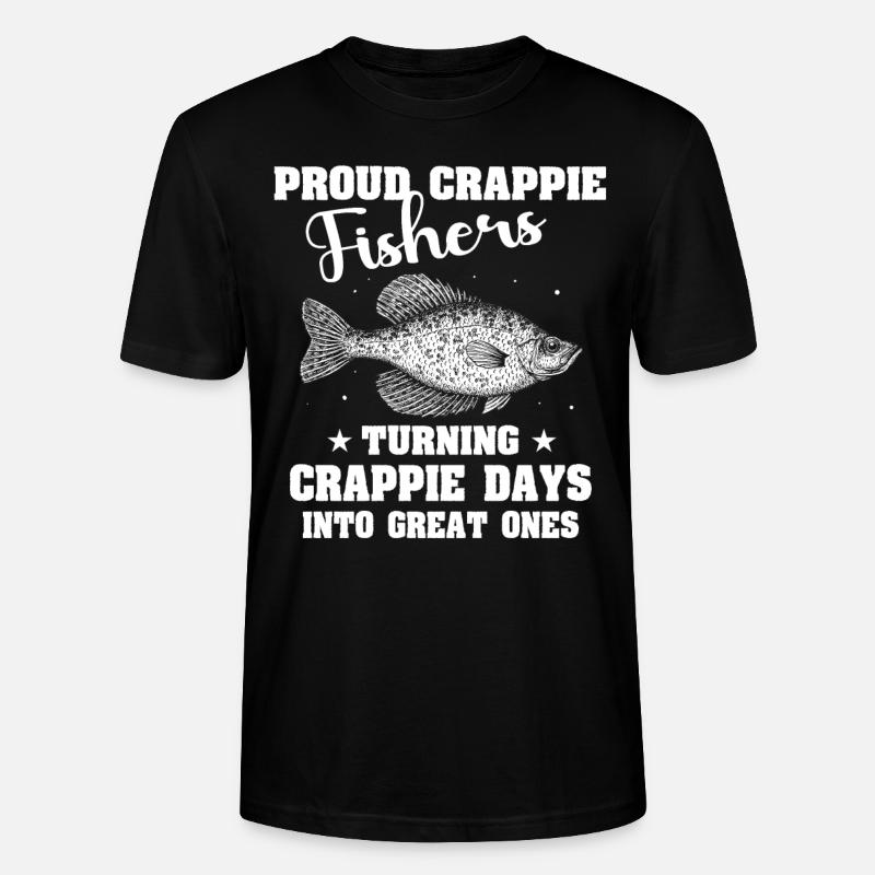 Poisson-lune Poisson Crappie - T-shirt bio CRAFTER Stanley Stella Unisexe - noir