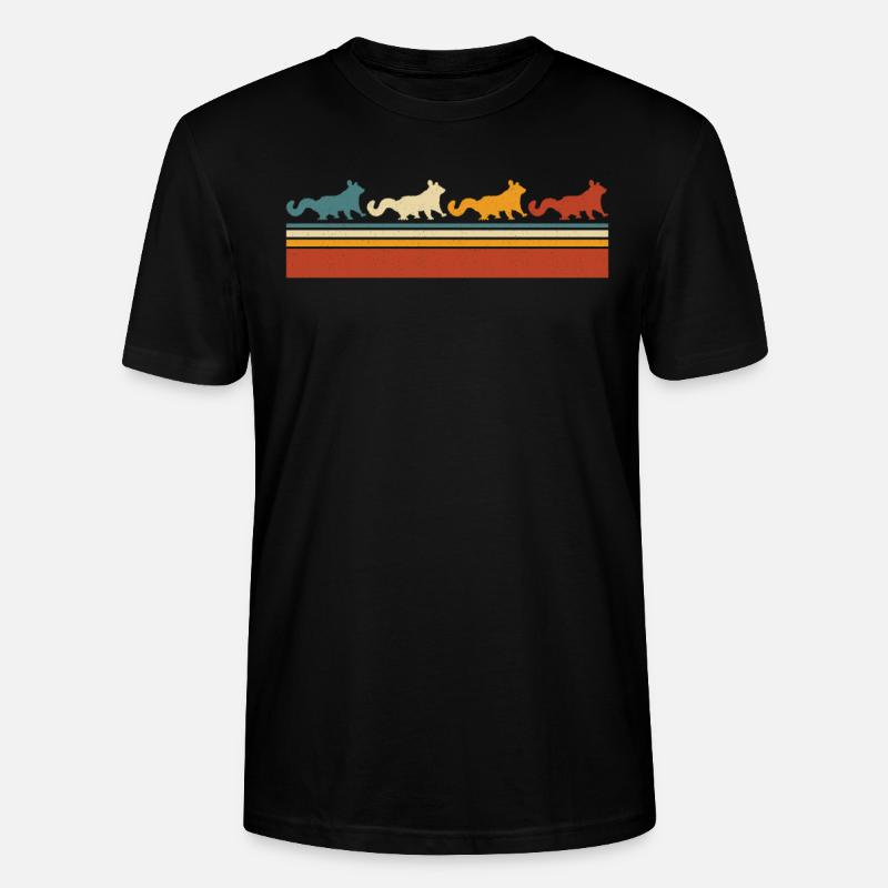Planeur de sucre Écureuil volant - T-shirt bio CRAFTER Stanley Stella Unisexe - noir