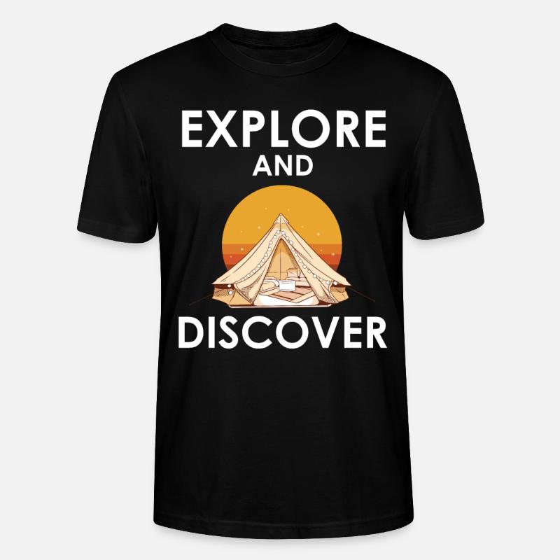 Explore and discover - Stanley/Stella Unisex Bio-T-Shirt CRAFTER - Schwarz