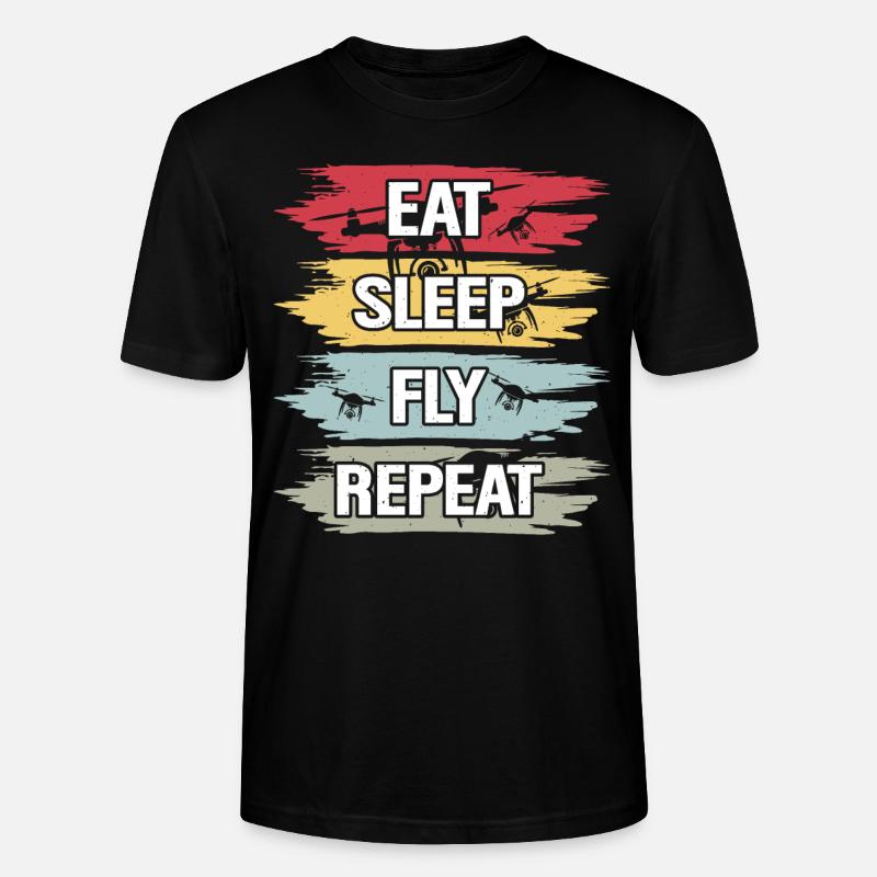Skydiving - Stanley/Stella Unisex Bio-T-Shirt CRAFTER - Schwarz