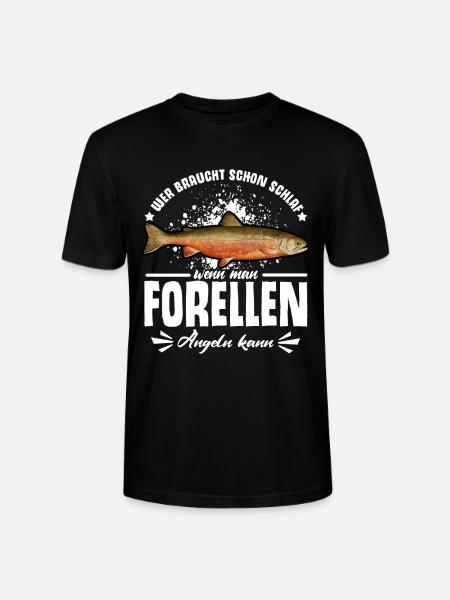 Forellen Angeln - Stanley/Stella Unisex Bio-T-Shirt CRAFTER - Schwarz