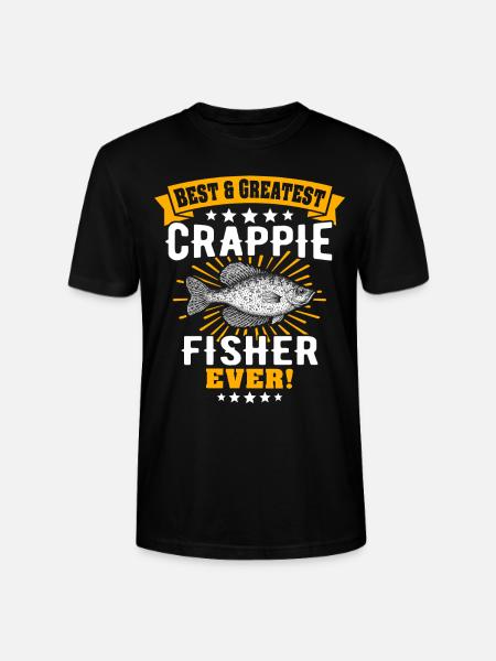 Sonnenbarsch Barsch Crappie Fishing - Stanley/Stella Unisex Bio-T-Shirt CRAFTER - Schwarz